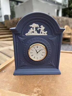 Buy Wedgwood Blue Jasperware Mantle Clock • 15£