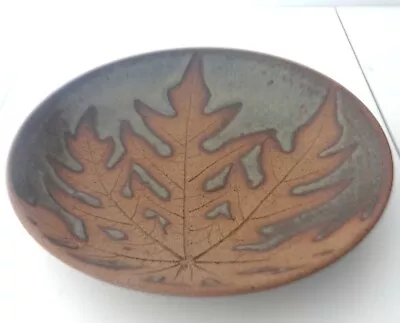 Buy Vintage African Studio Pottery Zambia Impressed Leaf Bowl Dish • 14.99£