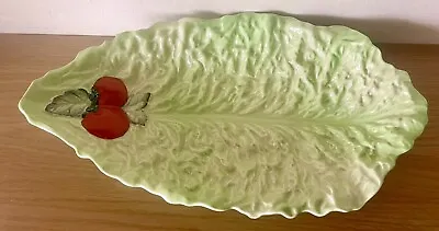 Buy Vintage Carlton Ware Lettuce Leaf & Tomato Salad Serving Dish Plate • 8.50£