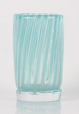 Buy Vintage Orrefors Edvin Ohrstrom Light Blue Ariel Small Glass Vase, Signed • 220.50£