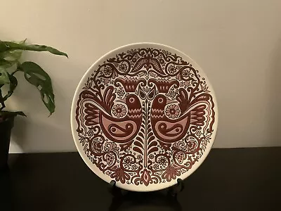 Buy Keramikos Ceramic Plate Rhodes Bull Backstamp Birds Retro Vintage • 19.50£