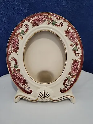 Buy  Vintage Masons Ironstone Red Mandalay Pattern Oval Picture Frame Hand Painted • 25£