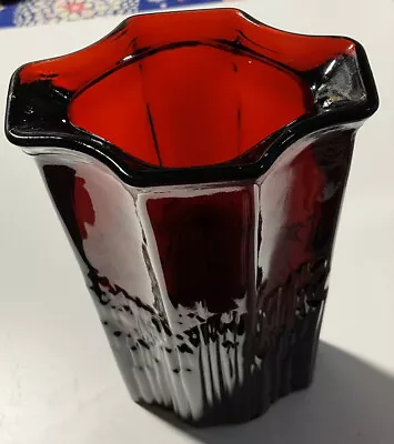 Buy Posy Vase Cranberry Glass • 7.50£