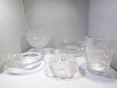 Buy Lot Of 5 Lalique France  Glass Objects, All For One Money • 426.56£