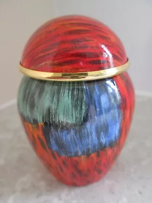 Buy Vintage Crummles Enamels - Miniature Poole Pottery Jar Volcano -  Boxed • 39.99£