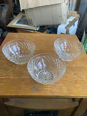 Buy Clear Depression Glass Bowls Vintage • 14.15£