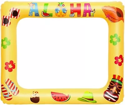 Buy Amosfun Hawaiian Luau Inflatable Picture Frame Blow Up Photo Booth Props Selfie • 7.97£