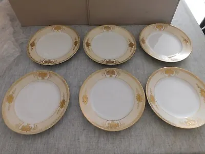 Buy Set Of 6 Vintage Art Deco Noritake Bone China Cream & Gold  Side Plates • 7£