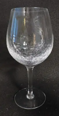 Buy Single PIER 1 REFLECTIONS Crackle 8.5  Tall BALLOON WINE GLASS   Clear  MINT • 24.12£