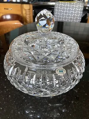 Buy Tyrone Crystal Lidded Bowl, 7” Tall Approximately. • 34£