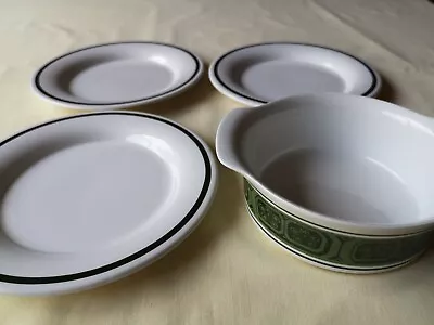 Buy Burleigh Ware   Soup Bowl With 3  Plates  • 15£