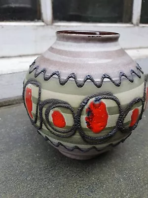 Buy Vintage Mid Century Retro Austria Austrian Ceramic Art Pottery Vase (a) • 39.95£