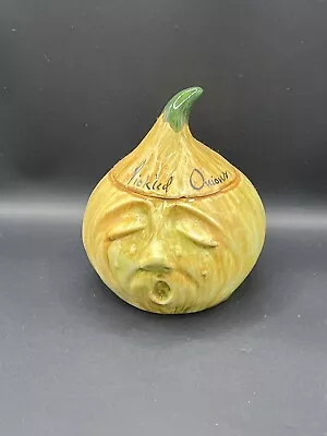 Buy Toni Raymond Pottery Pickled Onions Crying Face Jar Pot & Lid 1960s Vintage • 7.99£