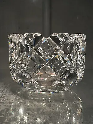 Buy Stunning Vintage Orrefors Signed Crystal Diamond Bowl Vase Swedish Art Glass • 0.99£