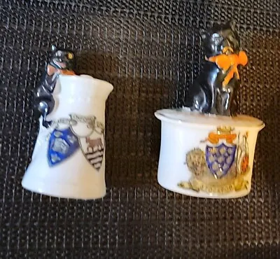 Buy 2 1920s Or 1930s? Cat Figurine India Cross Luck England Town Cats Oxford School • 33.31£
