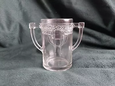 Buy Antique Double Handled Glass Tankard, Art Nouveau • 5£
