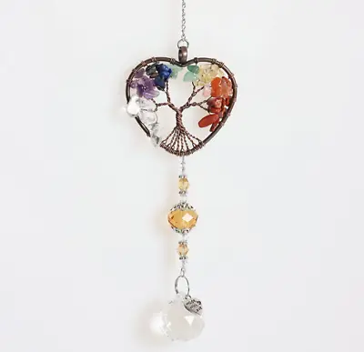 Buy Tree Of Life Crystal Suncatcher Window Hanging Ornament Pendant Gift UK • 5.99£