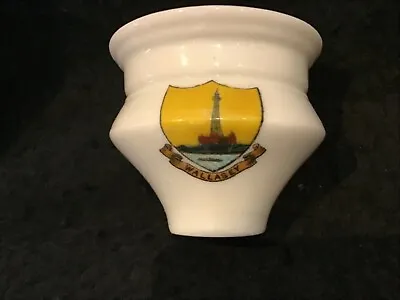 Buy Antique Goss Crestware Ceramic Pot Of Wallasy With Coat Of Arms.  • 8£