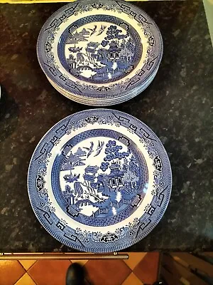 Buy Blue Willow 26cm 10  Dinner Plate By Churchill • 7.99£