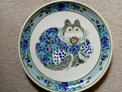 Buy  CINQUE PORTS POTTERY JOAN DE BETHEL Cat Vintage Porcelain Plate • 240£