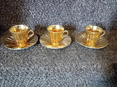Buy Royal Victoria Pottery Wade Cup And Saucer X 3 • 4.75£