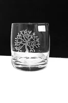 Buy Tree Of Life Engraved Dartington Crystal Whisky Glass Slate Coaster & Gift Box • 15£