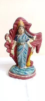 Buy Antique VTG Goddess Durga Old Pottery Terracotta Mud Clay Figure Idol Statue F65 • 97.69£