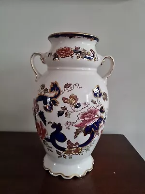 Buy Mason's Ironstone Blue Mandalay Large 30 Cm. 2 Handled Vase - Superb Condition • 79.99£