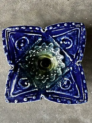 Buy Castle Arch Pottery Bowl Celtic Design Hand Made In  Ireland Swirl Blue Green • 61.64£