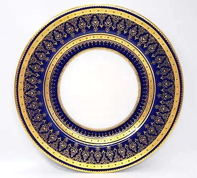 Buy Vintage Copelands China England  Blue & Gold Decoration Bread Plate Collamore 9  • 141.92£