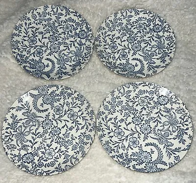 Buy Pretty Set Of Staffordshire  Blue And White Floral 7” Plates • 16£