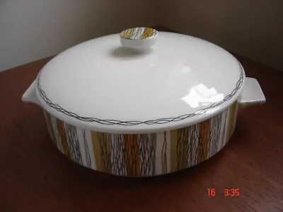 Buy Vintage 1960's Midwinter Serving Dish / Tureen Sienna Pattern Fine Tableware • 15£