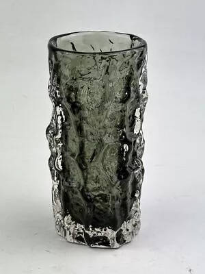 Buy WHITEFRIARS Pewter Colour Bark Vase By Geoffrey Baxter, 15cm (6 Inches). Vint... • 85£