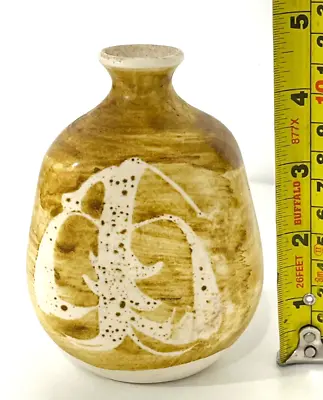 Buy Small Yellow  Aviemore Studio  Pottery   Bottle   Bud Vase Scotland • 15.99£