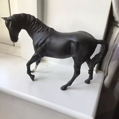 Buy Beswick Black Beauty Beautiful Matt Black Horse Figurine Model No.2466 Exc Cond • 9£