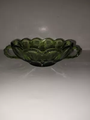 Buy Indiana Green Thumbprint Double Handle Bowl • 9.60£