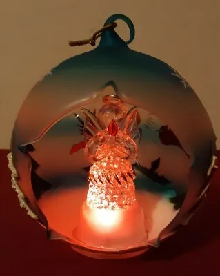 Buy Sorelle Crystal Sculpture Angel Glass Globe Ornament Light Assorted Colors ✞  • 23.73£