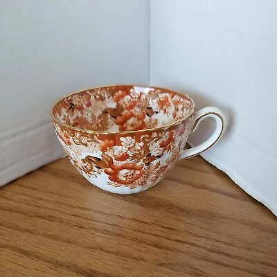 Buy Vintage Radfords Fenton Victorian Rust Floral Flat Cup Tea Coffee Bone England • 20.43£