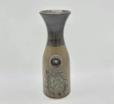 Buy Vtg French County Style Wine Carafe Turquoise & Olive USA Pottery Vase ~Signed • 31.51£