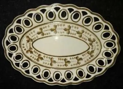 Buy Gorgeous 18th C Ralph Wedgwood At Knottingley Creamware Hand Painted Dish C 1780 • 79.99£