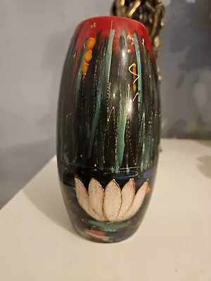 Buy Anita Harris Pottery Vase Water Lily  Signed • 30£