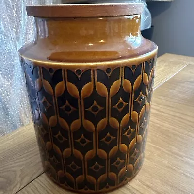 Buy Hornsea Heirloom Brown Storage Jar 1972  Vintage Ceramic Kitchenalia Pot. • 5.99£