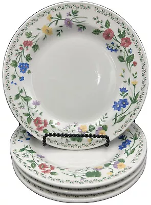 Buy 4 Farberware English Garden Plates 7.5” Stoneware Set #225 Dessert VTG Oven Safe • 15.49£