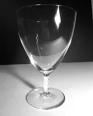 Buy *VINTAGE* Lalique Crystal GUEBWILLER (1926-) Tall Water Goblet 5 7/8  Made Franc • 94.63£
