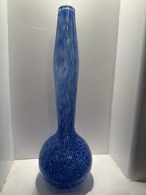Buy Vintage Art Glass Gourd Vase Blue Speckels 18  • 168.13£