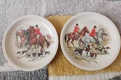 Buy Biltons Tableware 2 Plates Hunt Scenes Horsemen And Hounds 2 Designs VGC Pottery • 17.95£