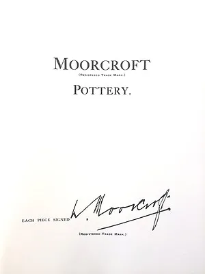 Buy Book:moorcroft Pottery: -  'signed By Design' - The Making Of William Moorcroft  • 7£