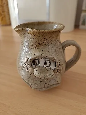 Buy Pretty Ugly Novelty Pottery Welsh  Ugly Face Cream Jug  • 2.99£