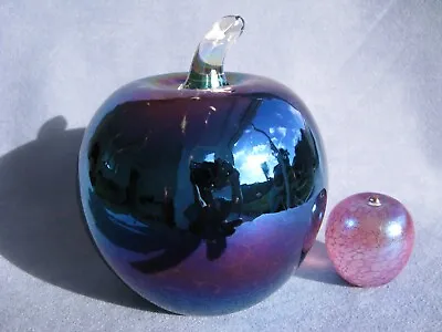 Buy John Ditchfield Iridescent Vintage Art Glass Crystal Very Large Apple ONLY • 100£