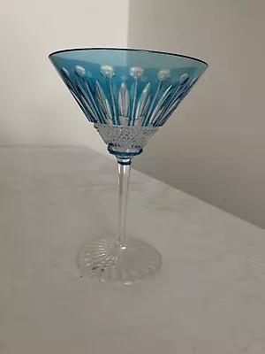 Buy Rare Vintage Quality  Lead Crystal Cut Colour Glass  French Champagne Glass • 54£